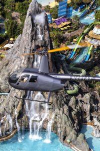 Helicopter Flight Over Theme Parks